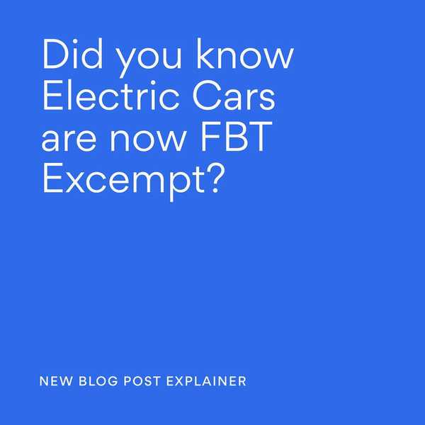 Thinking about upgrading to a new Electric Vehicle? From 1 July 2022  some electric cars are exempt from Fringe Benefit Tax (FBT) which could be saving you or your business up to $9,000 a year. To learn more – head to the link in our bio for a full explainer.
